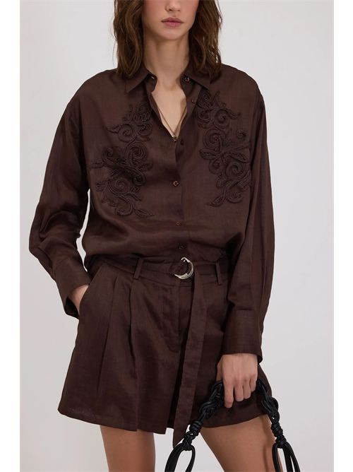 Camicia con ricamo ERMANNO FIRENZE | D48EK029E37MF19000420